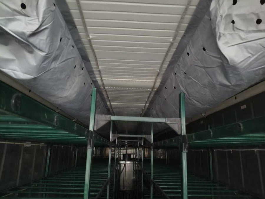 Racks panorama under supplementary lighting