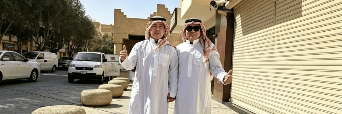 Company team visiting local markets in Saudi Arabia